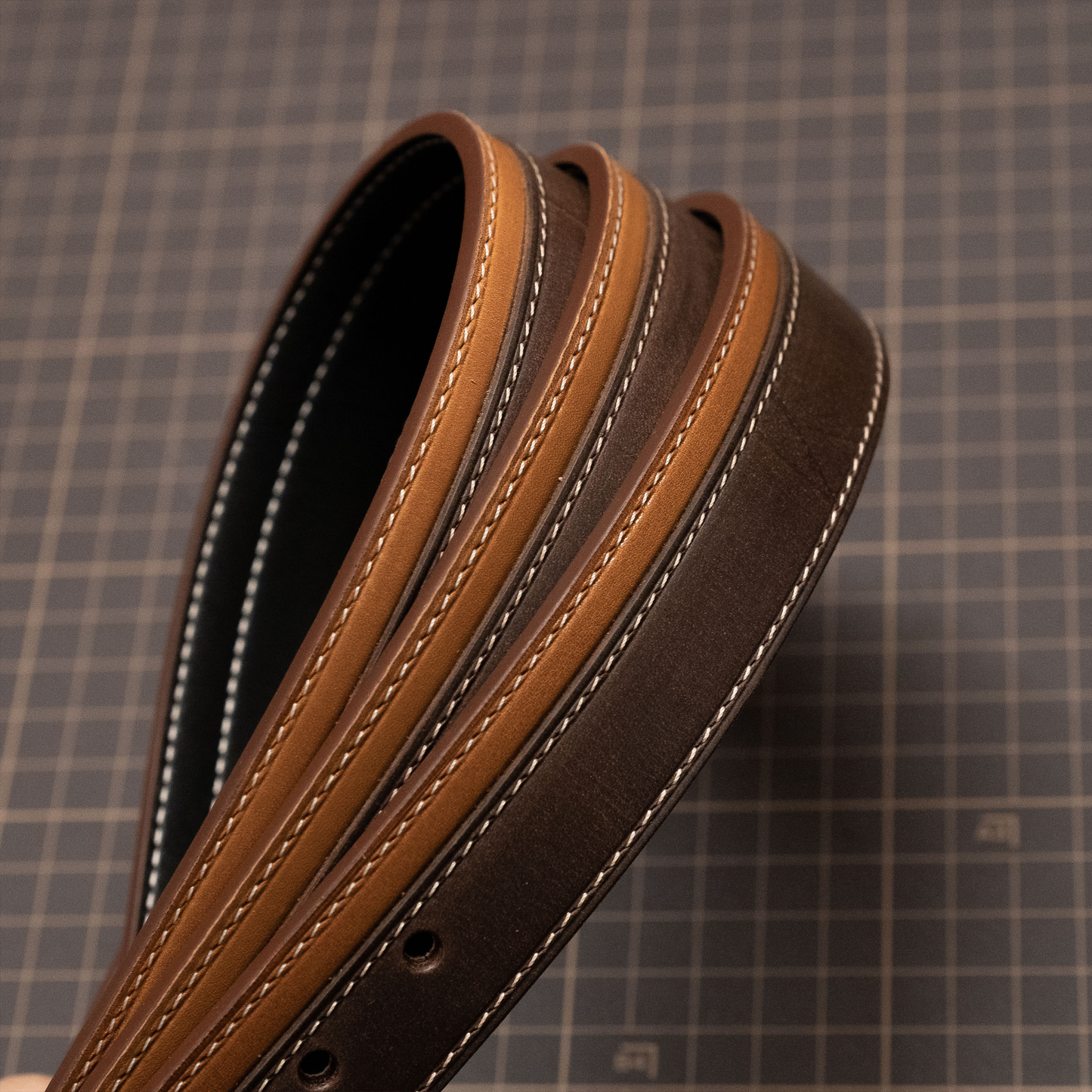 TGinger Heritage · Calf Leather Collar — Deep Brown