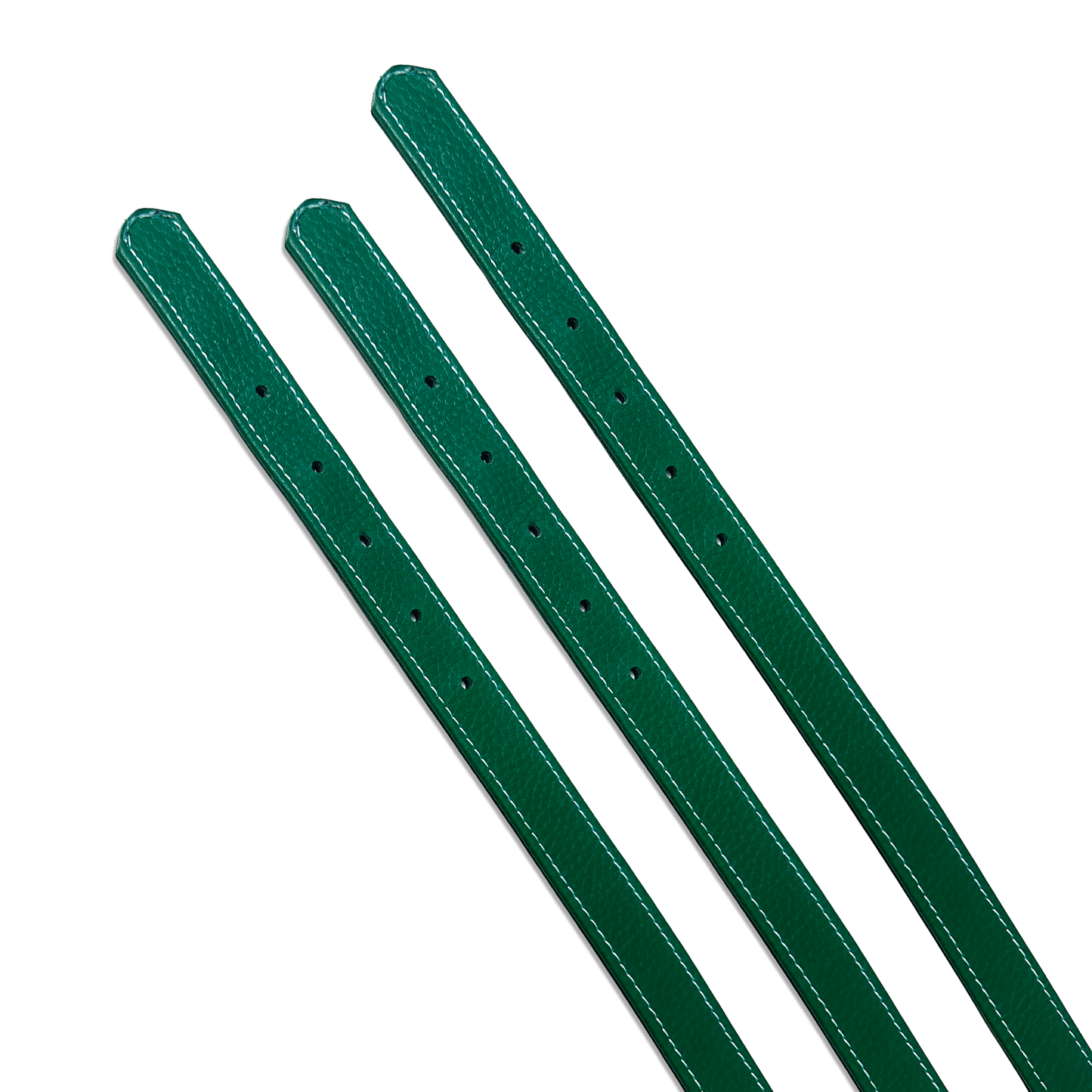 TGinger Classic · Matte Leather Collar — Deep Forest