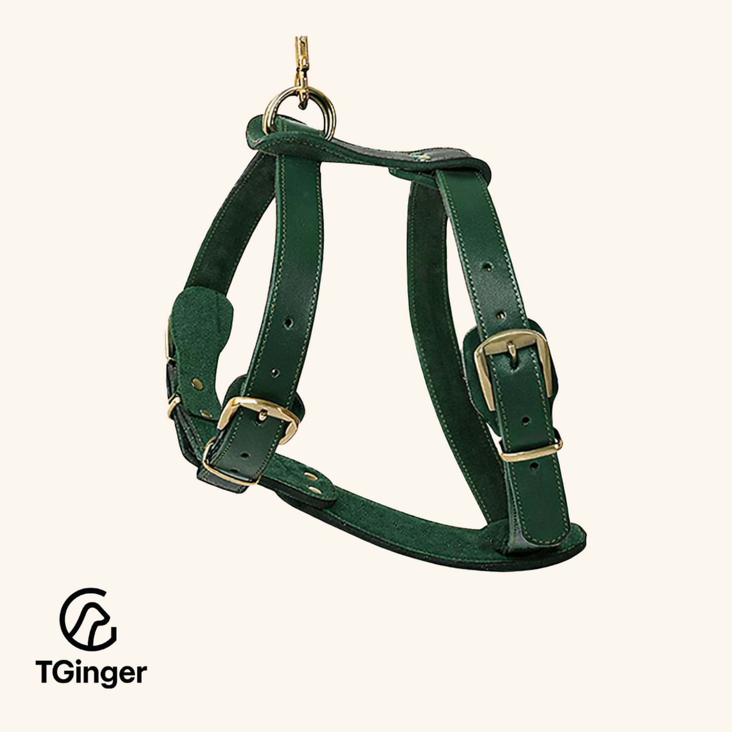 TGinger Classic · Full-Grain Leather Harness — Minimal Edition