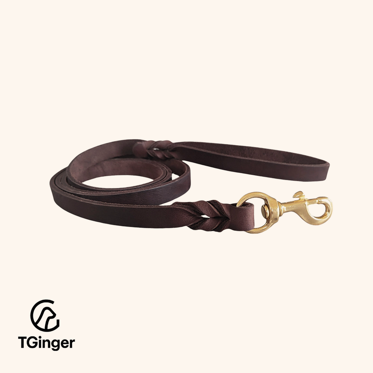 TGinger Classic · Suede-Finish Leather Leash