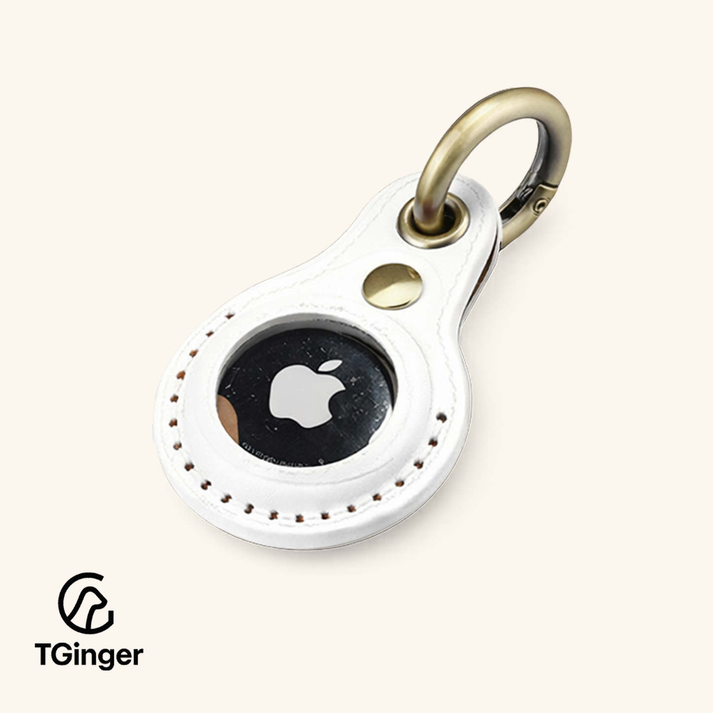 TGinger Classic · Leather AirTag Holder for Dogs