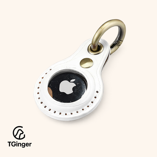 TGinger Classic · Leather AirTag Holder for Dogs