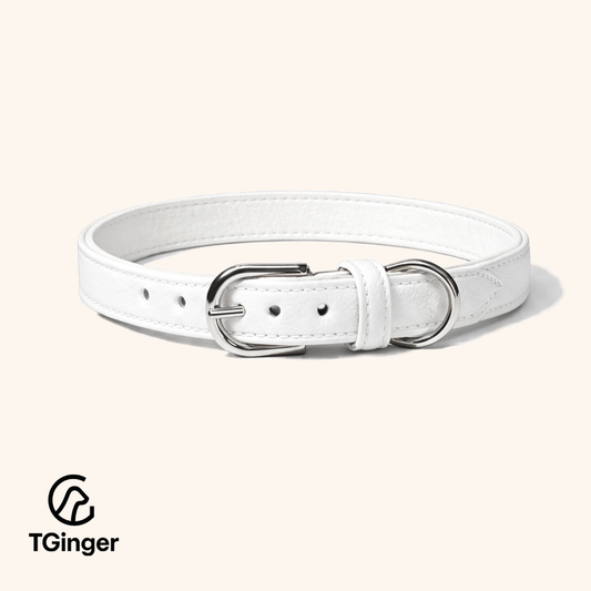 TGinger Heritage · Deerskin Collar — Polar Silk