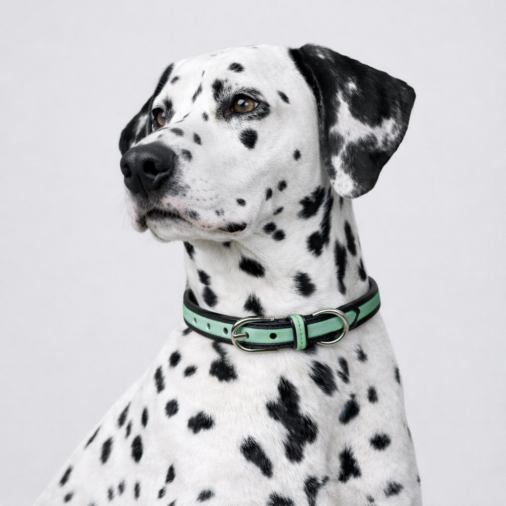 TGinger Heritage · Calf Leather Collar — Arctic Mint