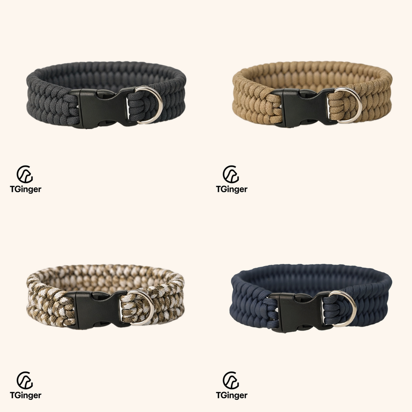 TGinger Woven · Paracord Collar — Outdoor Edition